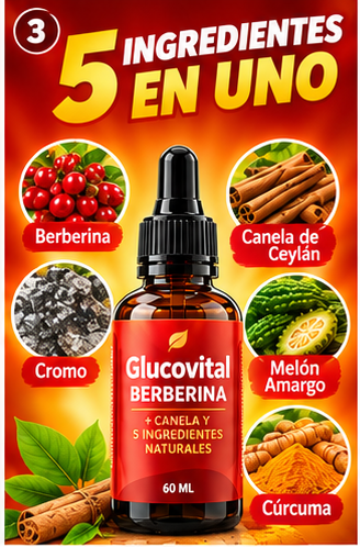 SUPLEMENTO GLUCOVITAL BERBERINE -APOYO AL BIENESTAR