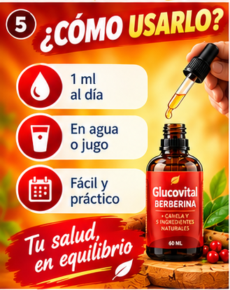 SUPLEMENTO GLUCOVITAL BERBERINE -APOYO AL BIENESTAR